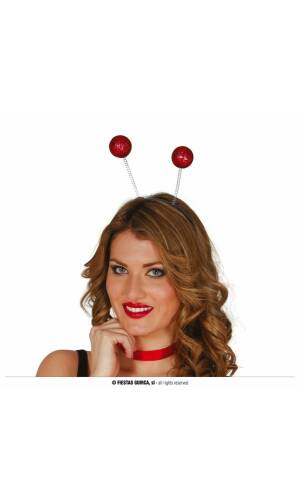 Red Frost Balls Headband - One Size