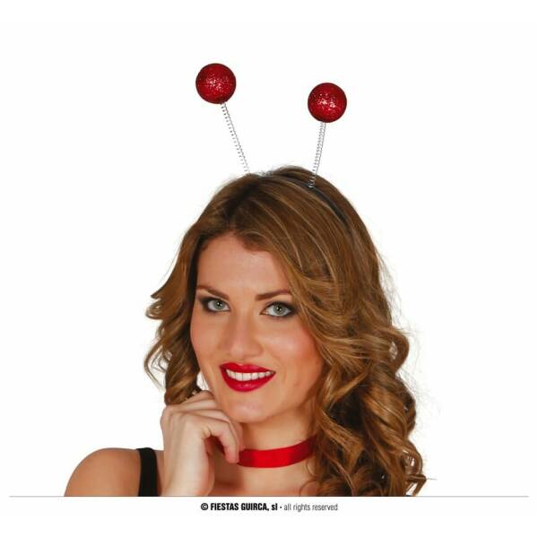 Red Frost Balls Headband - One Size