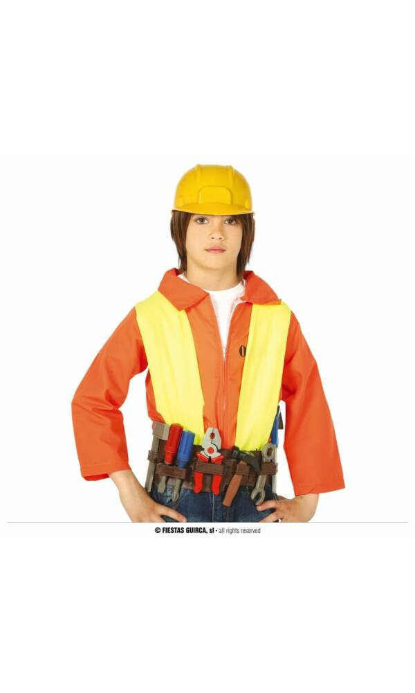Construction Tool Belt With Helmet