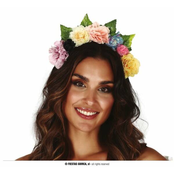 Multicolored Flowers Headband