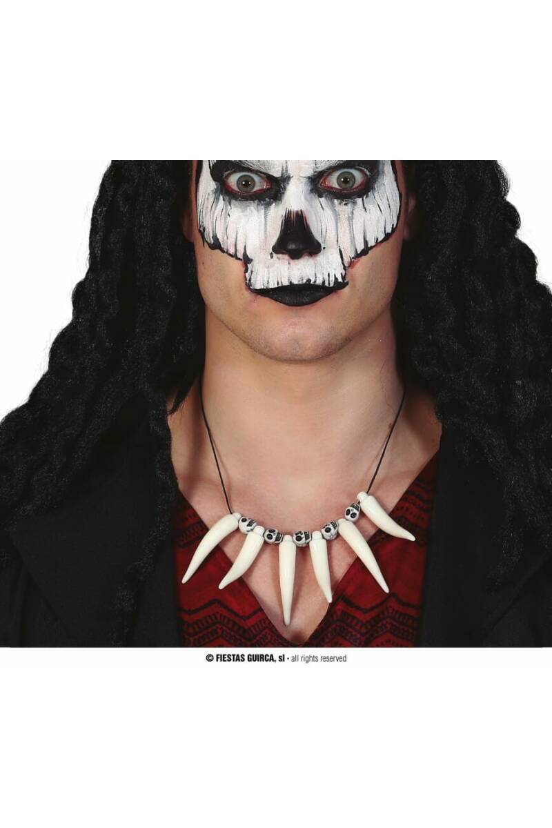 Caveman Necklace With Teeth