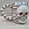 Halloween Skeleton Red Eyes Mug - 11cm x 15cm
