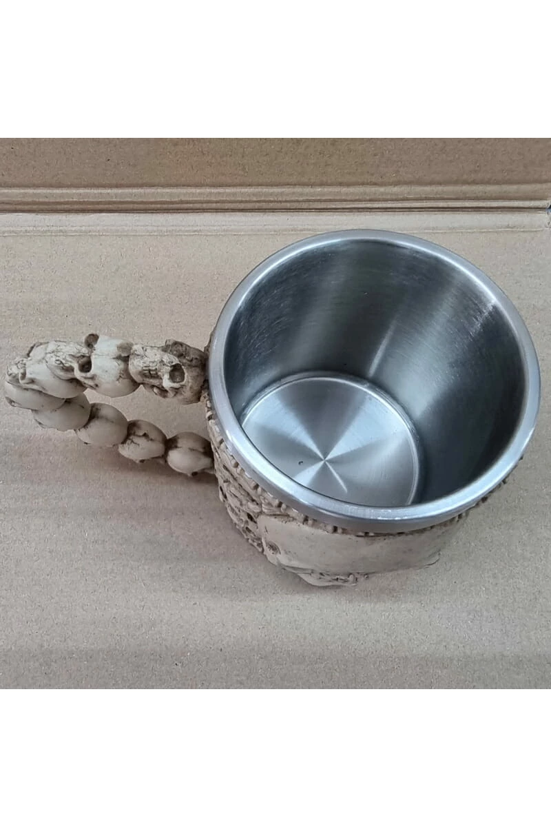 Halloween Skeleton Red Eyes Mug - 11cm x 15cm