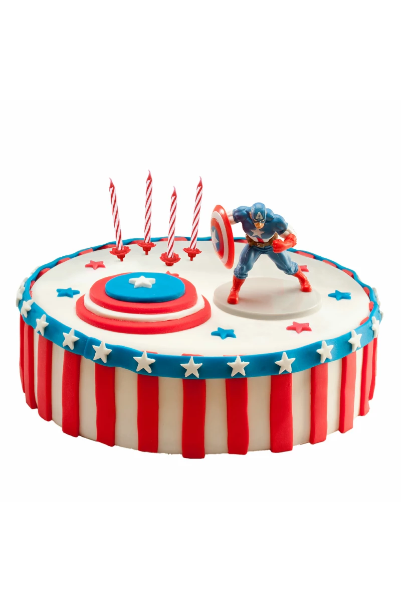 Avengers Captain America Cake Topper Decorating Kit (225432)