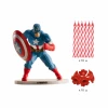 Avengers Captain America Cake Topper Decorating Kit (225432)