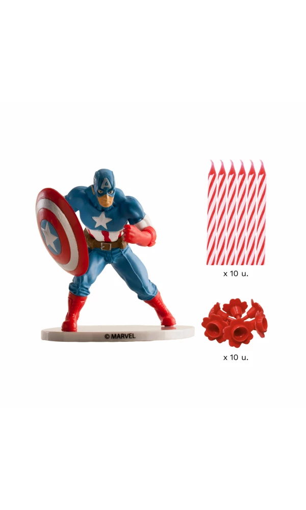 Avengers Captain America Cake Topper Decorating Kit (225432)
