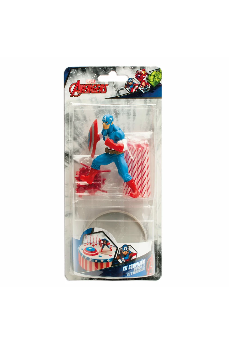 Avengers Captain America Cake Topper Decorating Kit (225432)