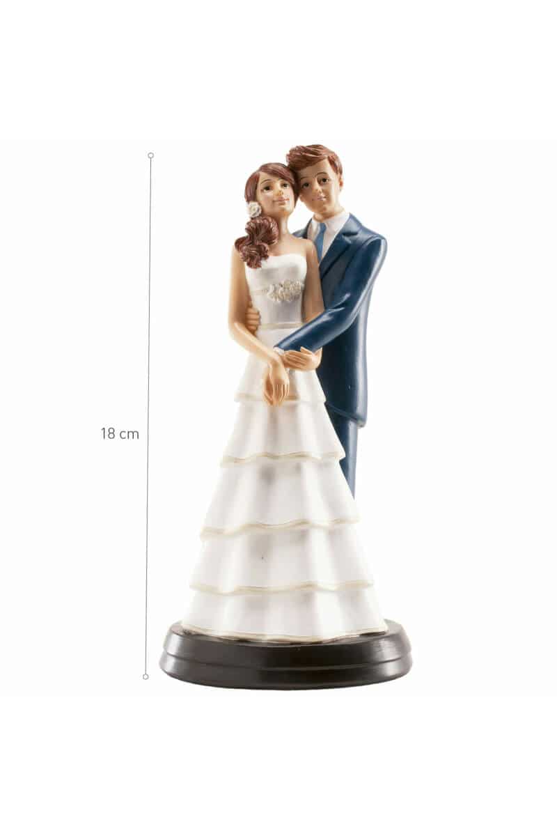 Weeding Couple Laura & Alvaro Cake Topper - 18cm