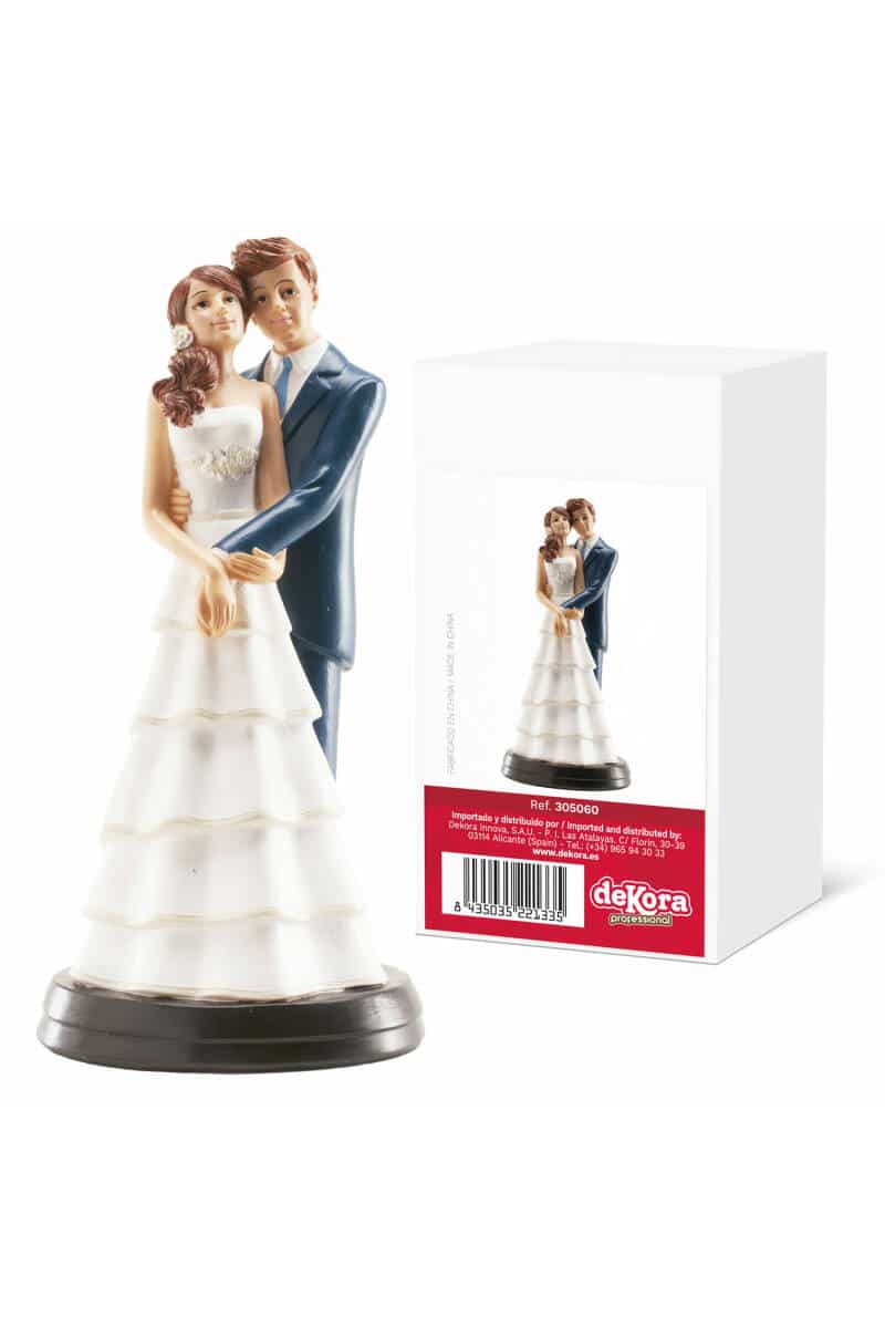 Weeding Couple Laura & Alvaro Cake Topper - 18cm