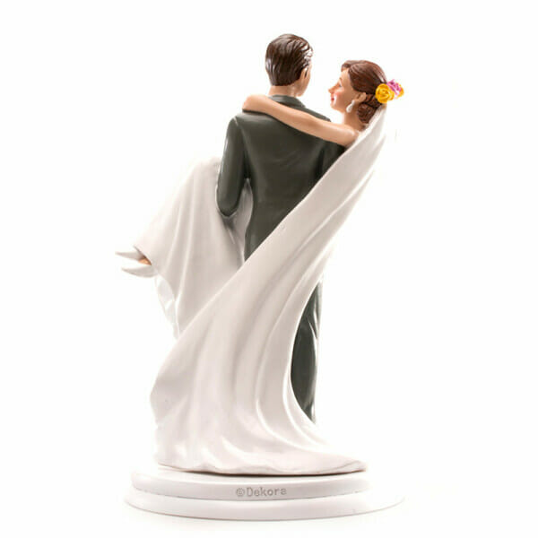 Weeding Couple Bride In Arms Cake Topper - 20cm