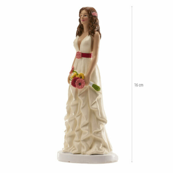 Wedding Woman Margarites Cake Topper - 16cm
