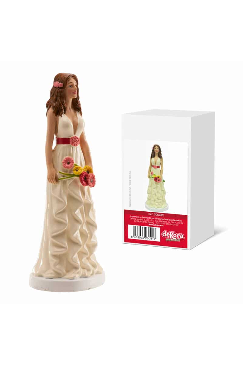Wedding Woman Margarites Cake Topper - 16cm