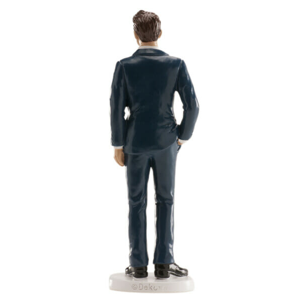 Wedding Man Blue Suit Cake Topper - 16cm
