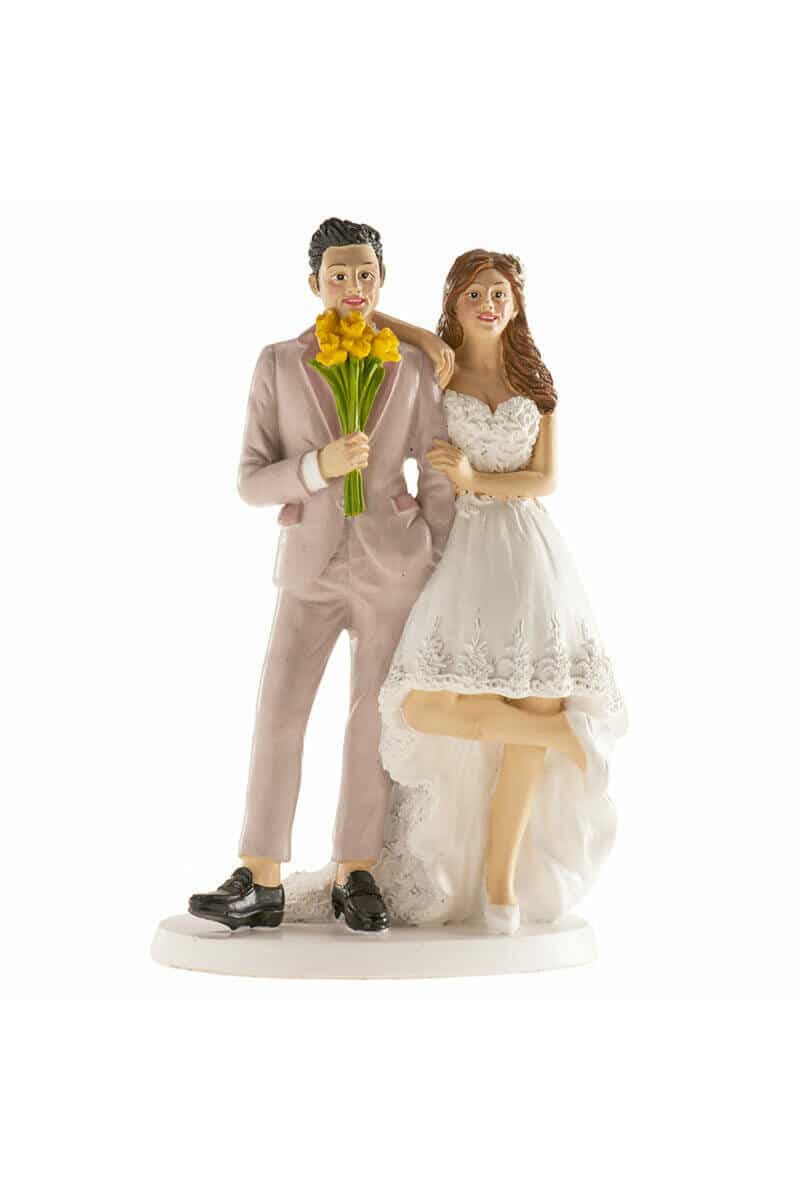 Wedding Couple Brussels Cake Topper - 16cm
