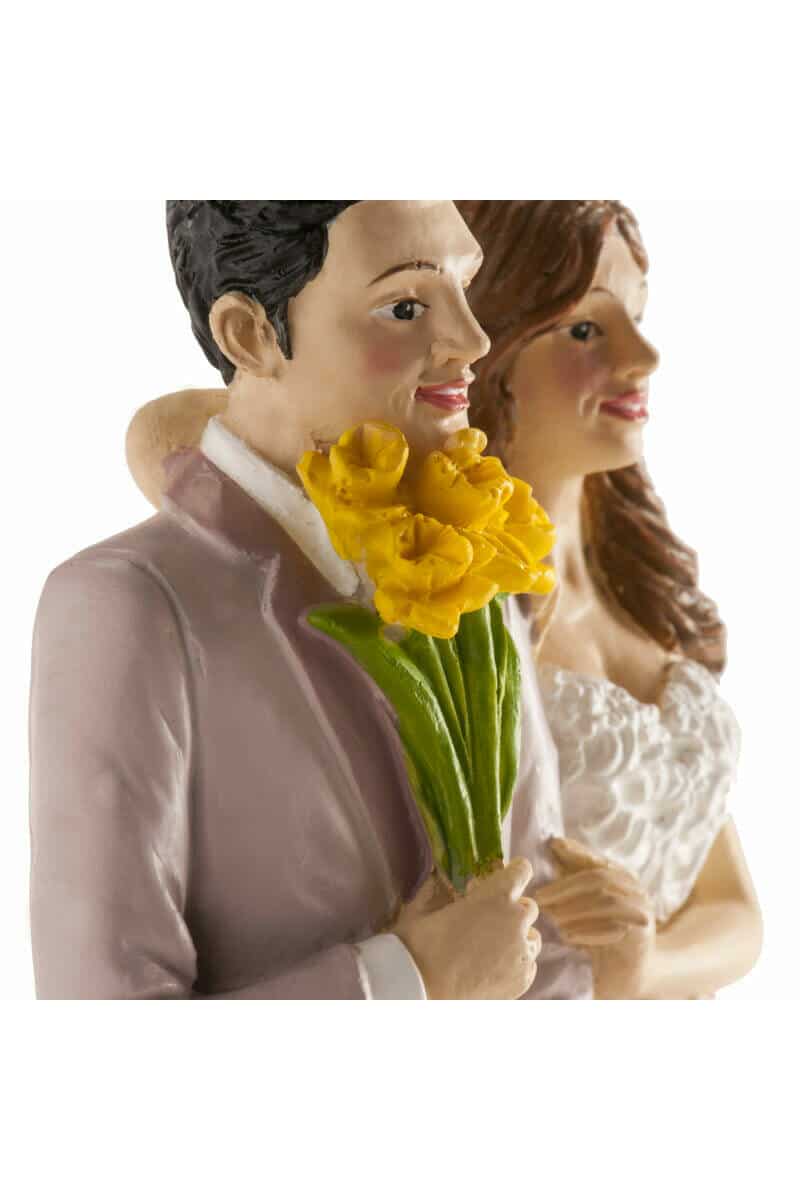 Wedding Couple Brussels Cake Topper - 16cm