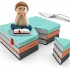 Communion Seated Boy Cake Topper - 8cm