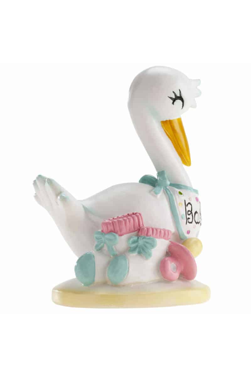 Stork Baby Cake Topper - 10cm