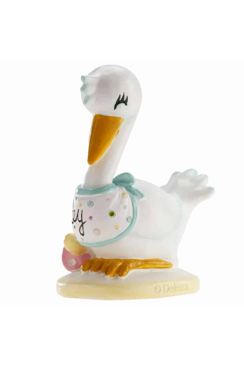 Stork Baby Cake Topper - 10cm