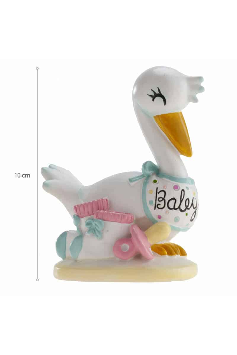 Stork Baby Cake Topper - 10cm