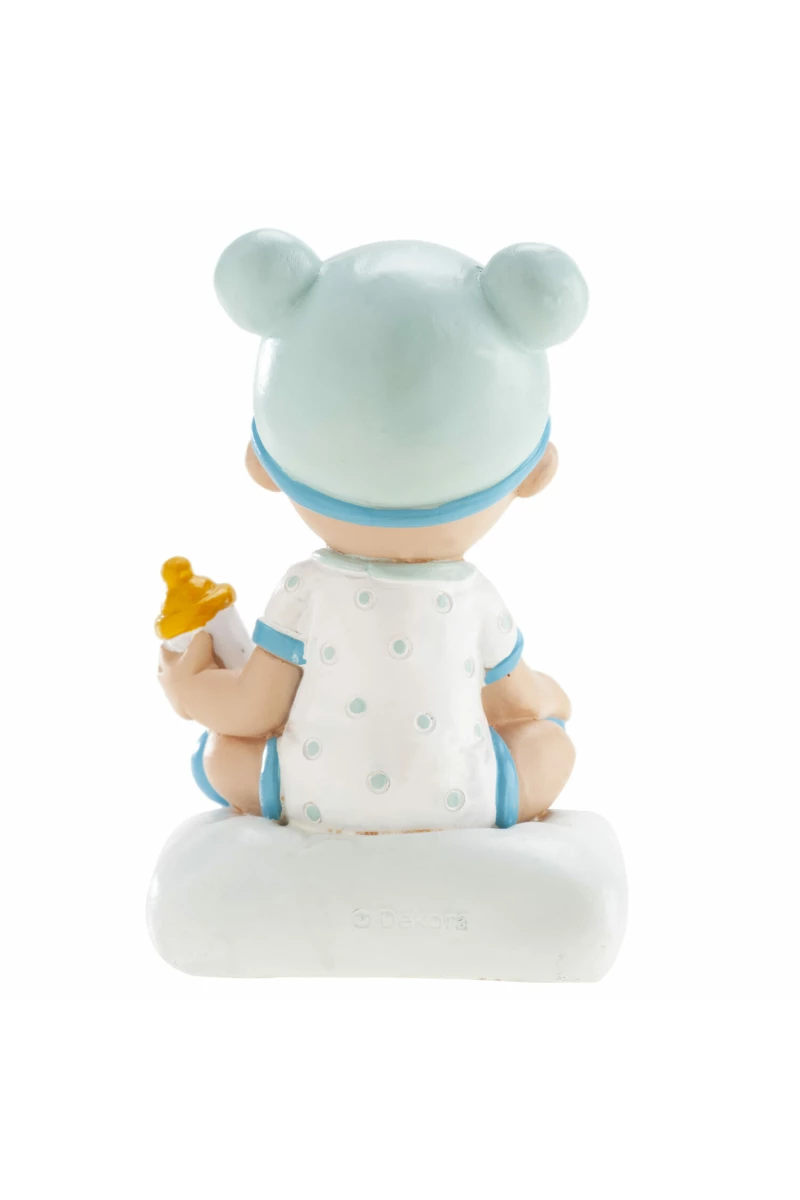 Boy With Bottle Cake Topper - 10cm