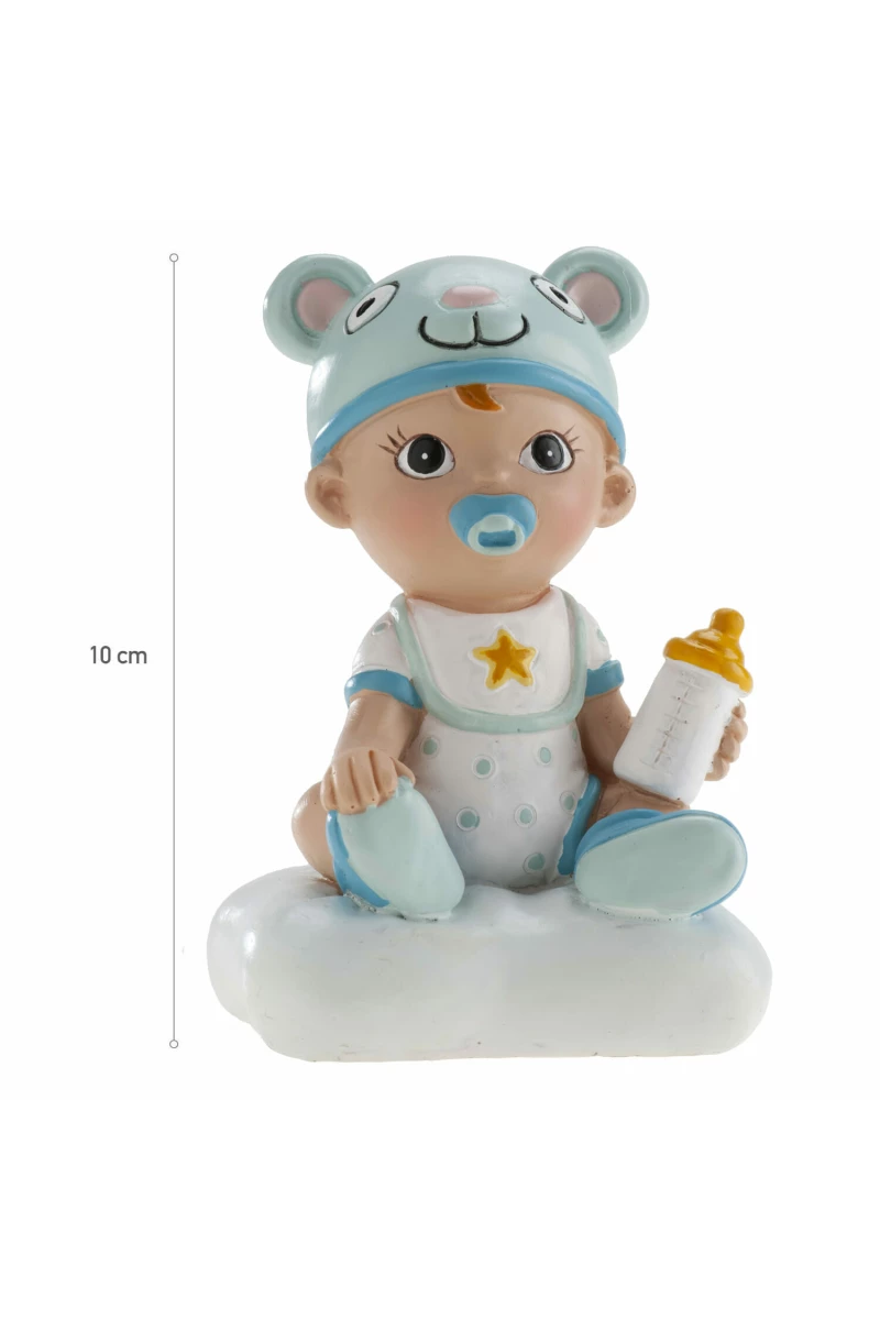 Boy With Bottle Cake Topper - 10cm