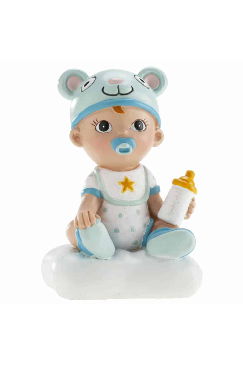 Boy With Bottle Cake Topper - 10cm