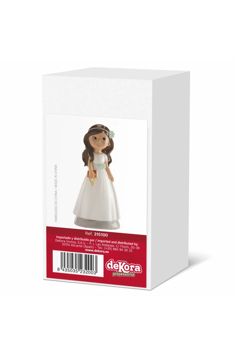 Communion Girl Cake Topper Elena - 13cm