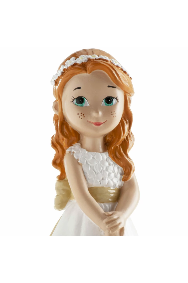 Communion Girl Cake Topper Barefoot - 13cm