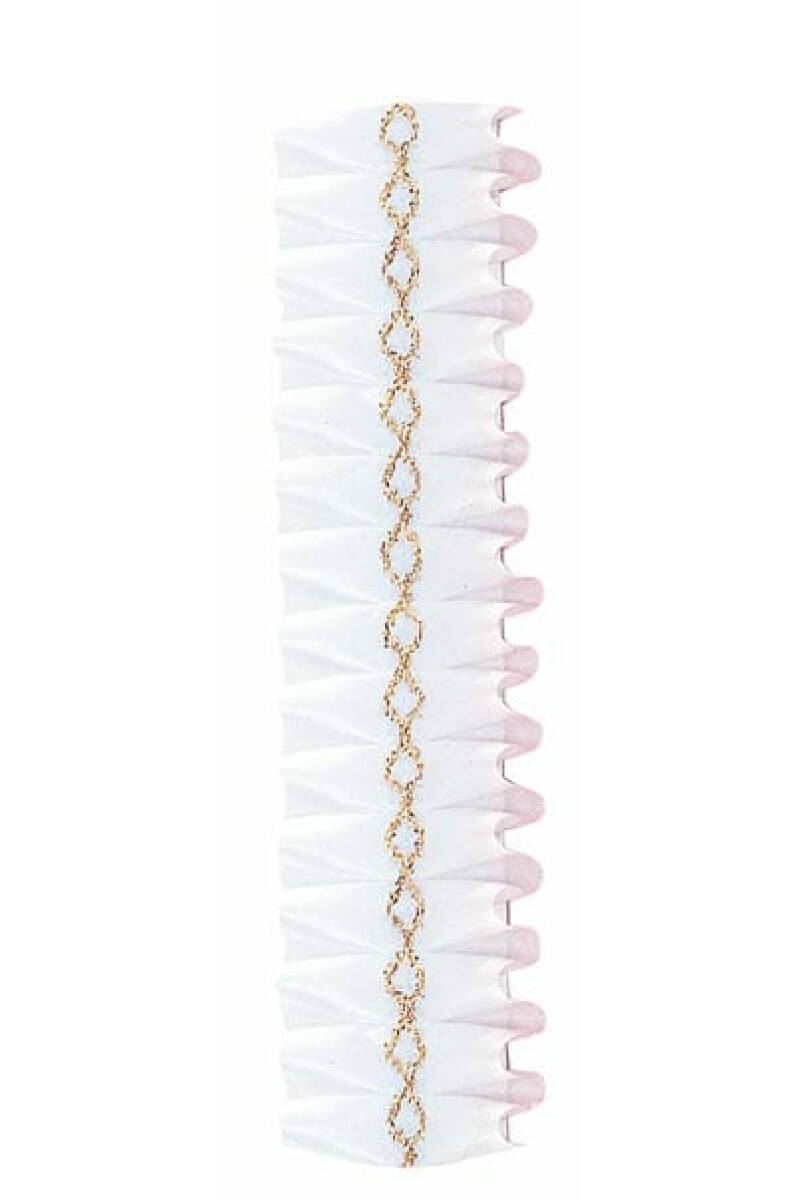 Cake Ribbon White (H 5.5cm) - Price Per Meter
