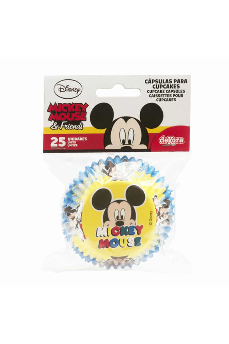 Disney Mickey Cupcake Paper Capsules Ø 5cm x  H 3cm - 25pk