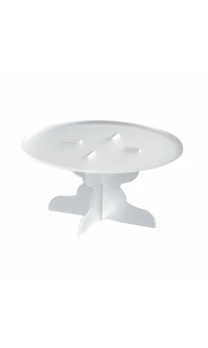 White Plexiglas Cake Stand Ø 210mm x H 103mm