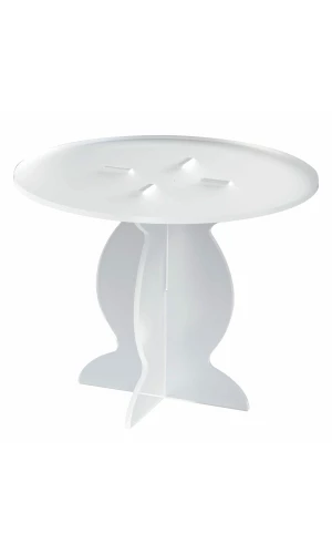 White Plexiglas Cake Stand Ø 210mm x H 163mm