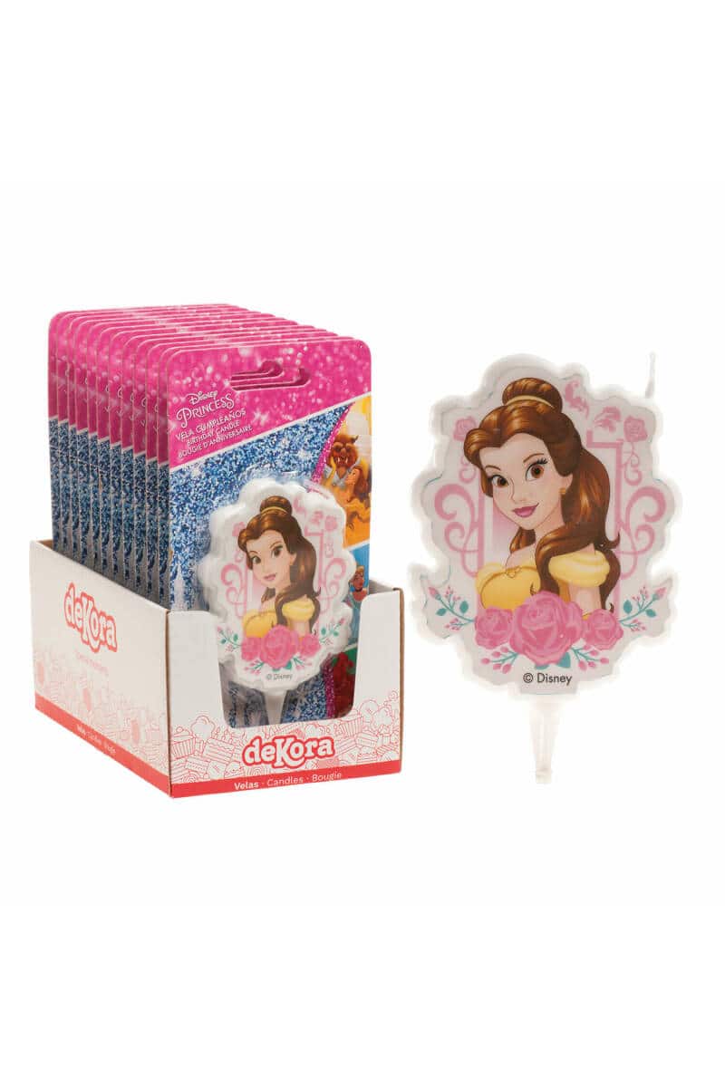 Disney Princess Belle 2D Birthday Candle - 7.5cm