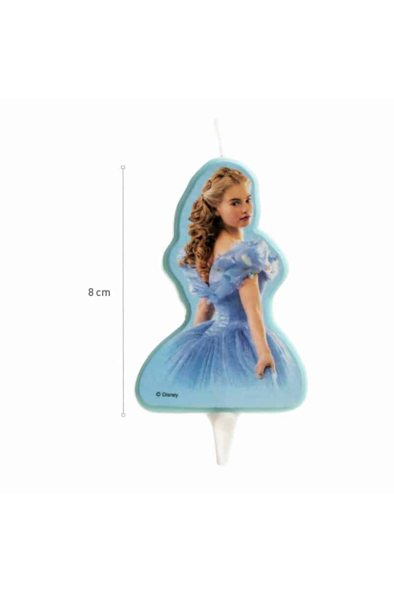 Disney Princess Cinderella 2D Birthday Candle - 7.5cm