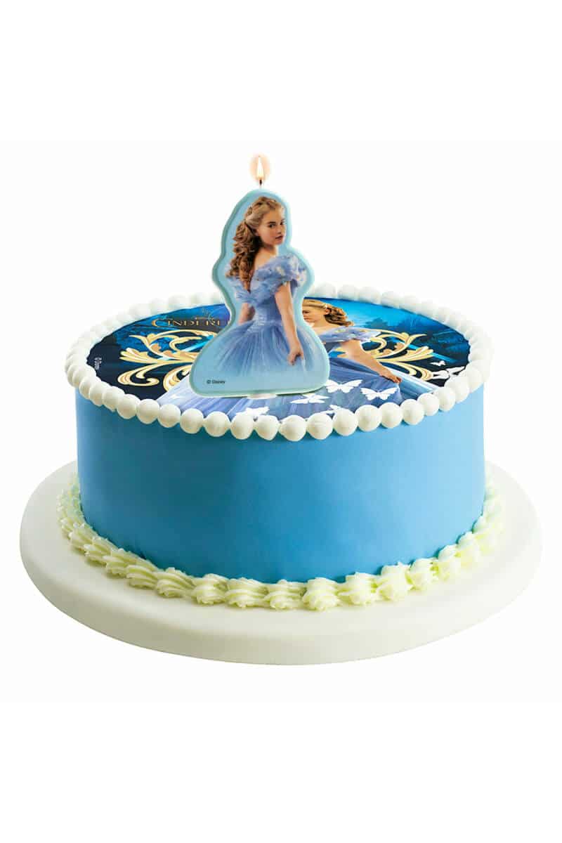 Disney Princess Cinderella 2D Birthday Candle - 7.5cm