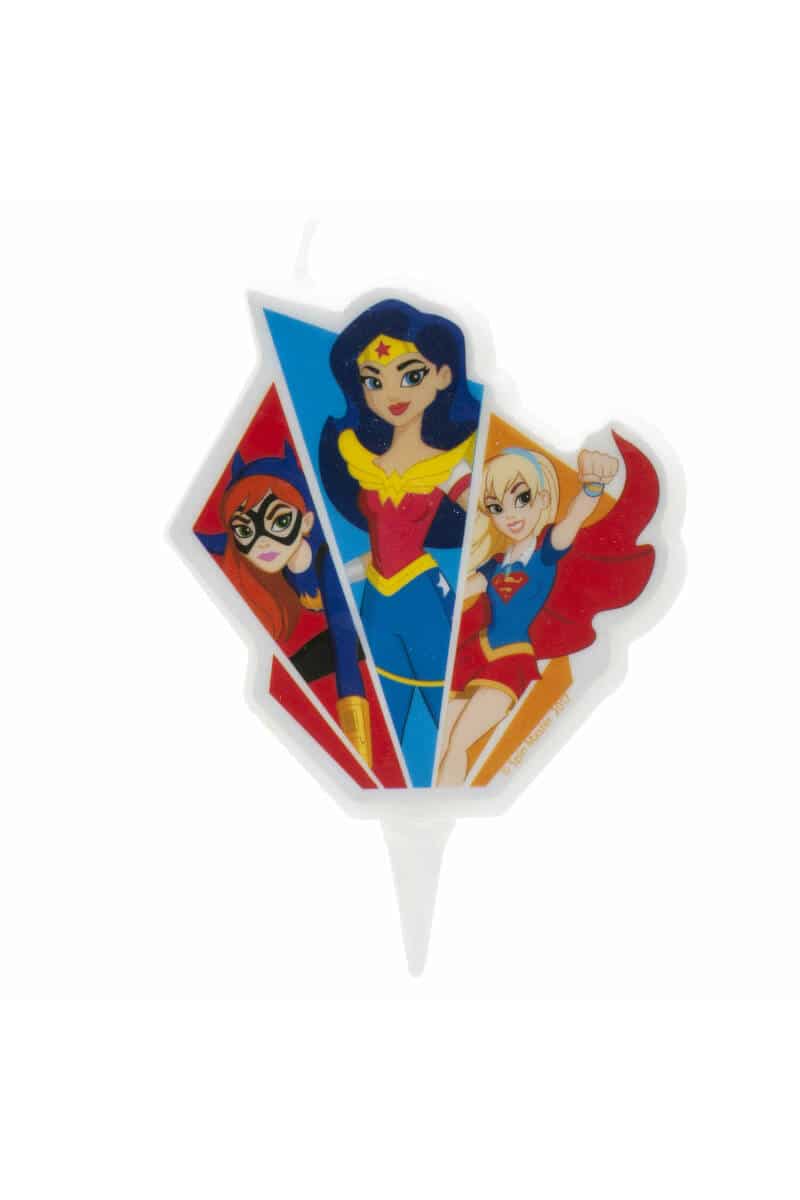 DC Super Hero Girls 2D Birthday Candle - 7.5cm