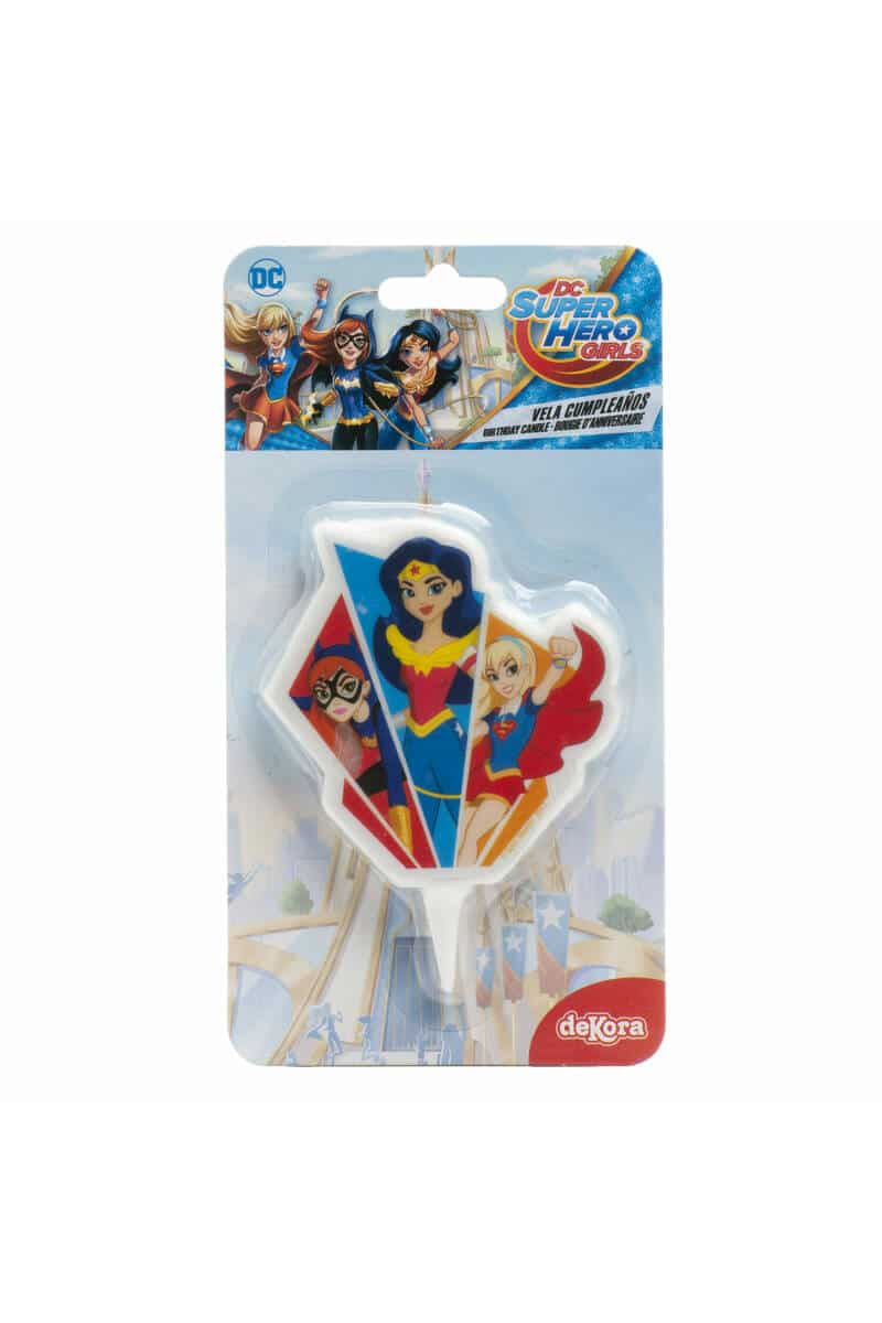 DC Super Hero Girls 2D Birthday Candle - 7.5cm