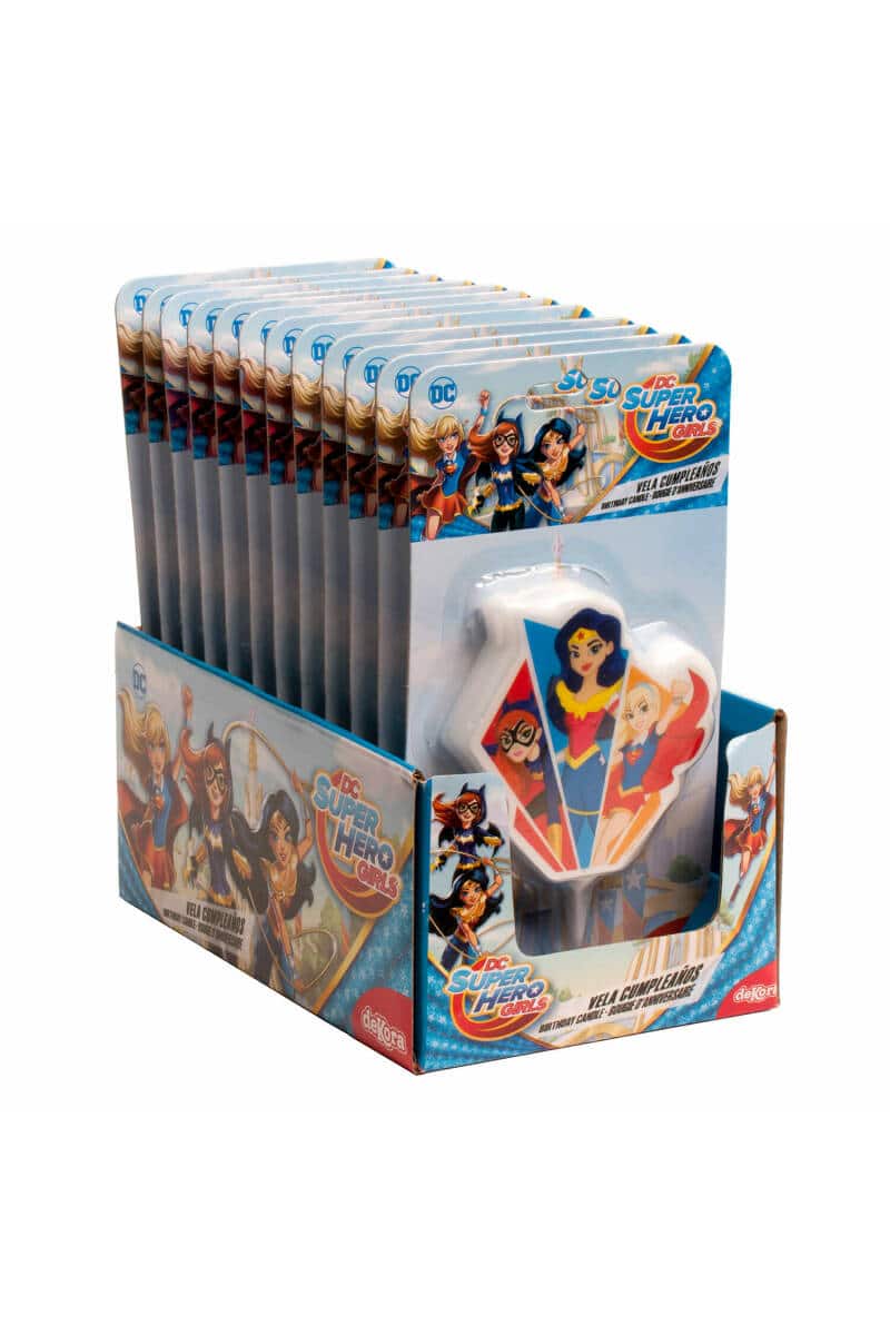 DC Super Hero Girls 2D Birthday Candle - 7.5cm