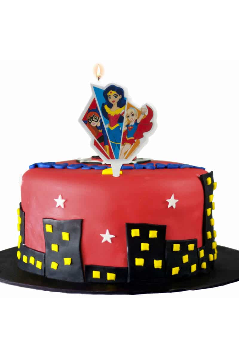 DC Super Hero Girls 2D Birthday Candle - 7.5cm