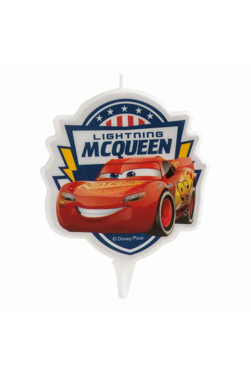 Disney Cars 2D Birthday Candle - 7.5 cm