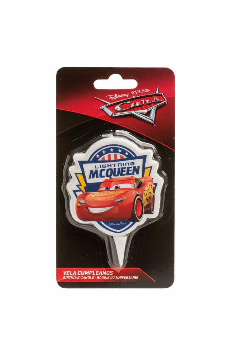 Disney Cars 2D Birthday Candle - 7.5 cm