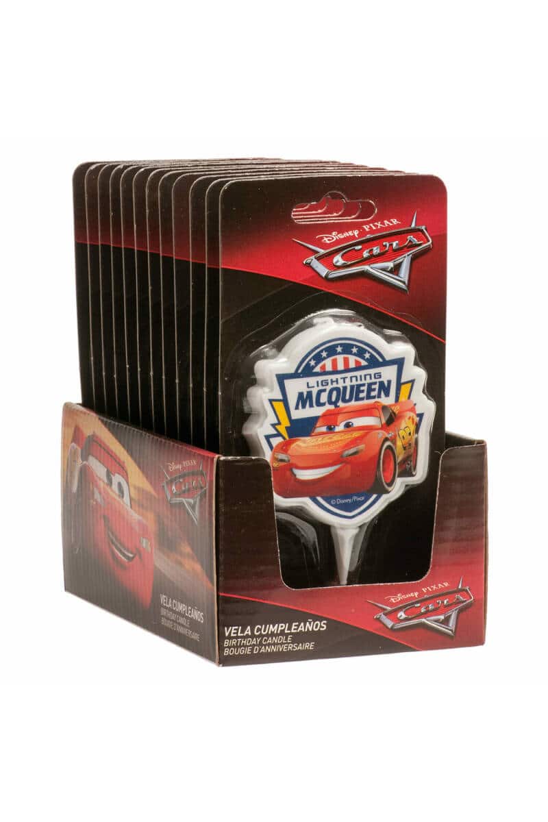 Disney Cars 2D Birthday Candle - 7.5 cm