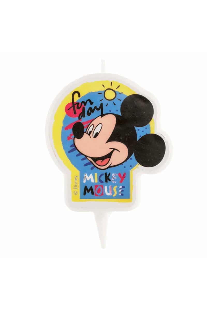 Disney Mickey Mouse 2D Birthday Candle - 7.5 cm