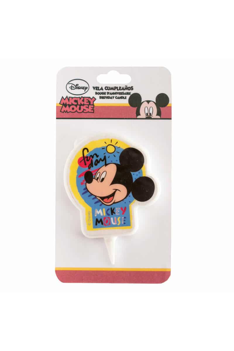 Disney Mickey Mouse 2D Birthday Candle - 7.5 cm