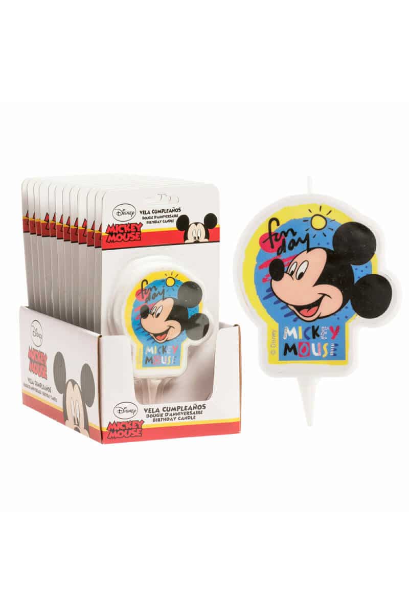 Disney Mickey Mouse 2D Birthday Candle - 7.5 cm