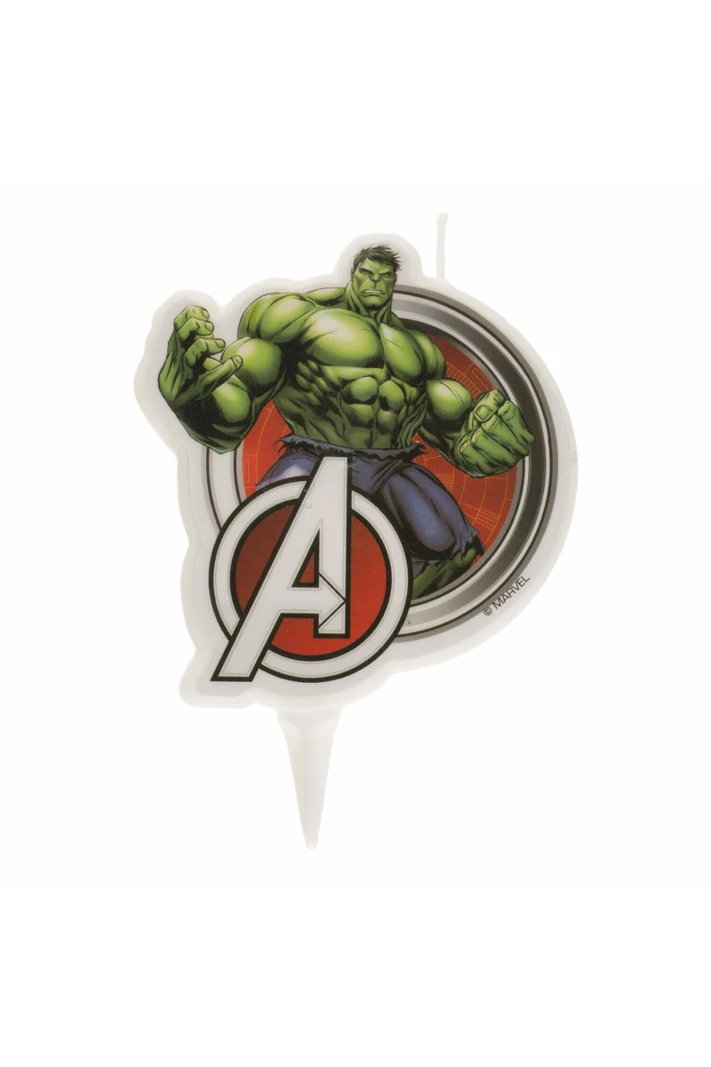 Avengers Hulk 2D Birthday Candle - 7.5cm