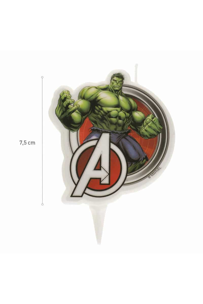 Avengers Hulk 2D Birthday Candle - 7.5cm