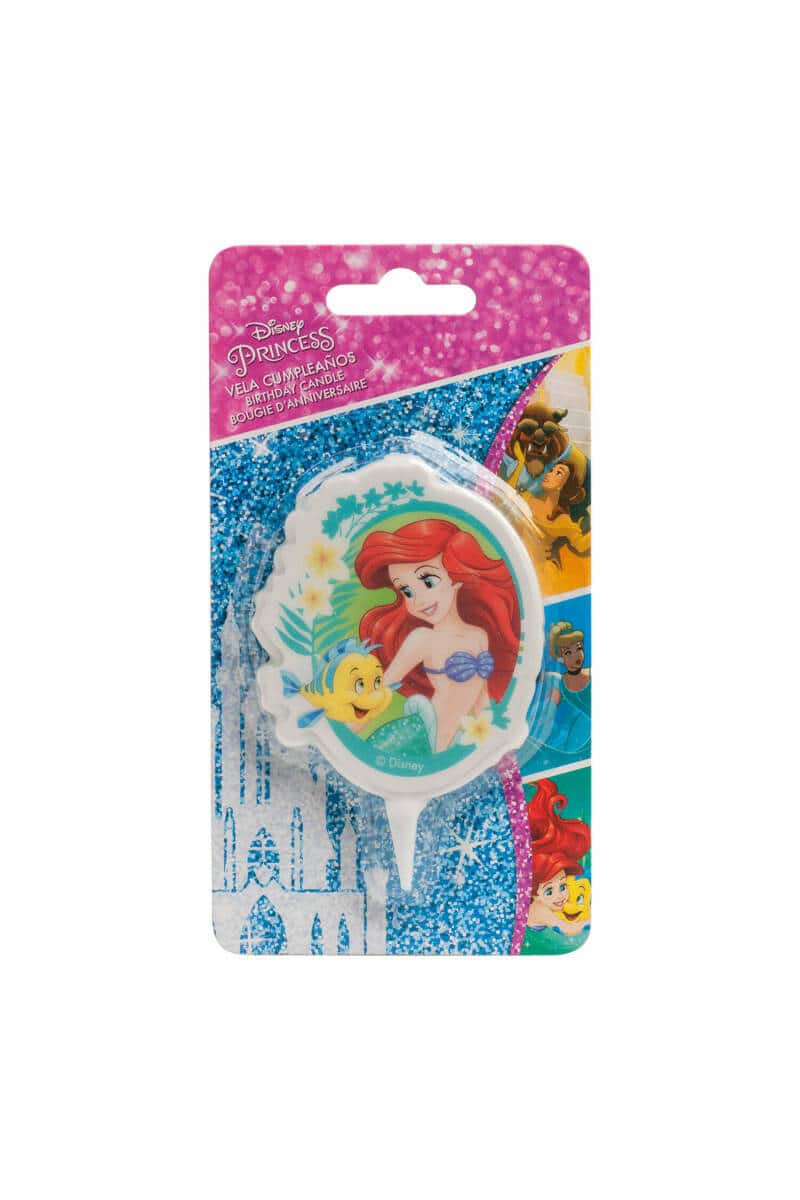 Disney Princess Ariel 2D Birthday Candle - 7.5cm