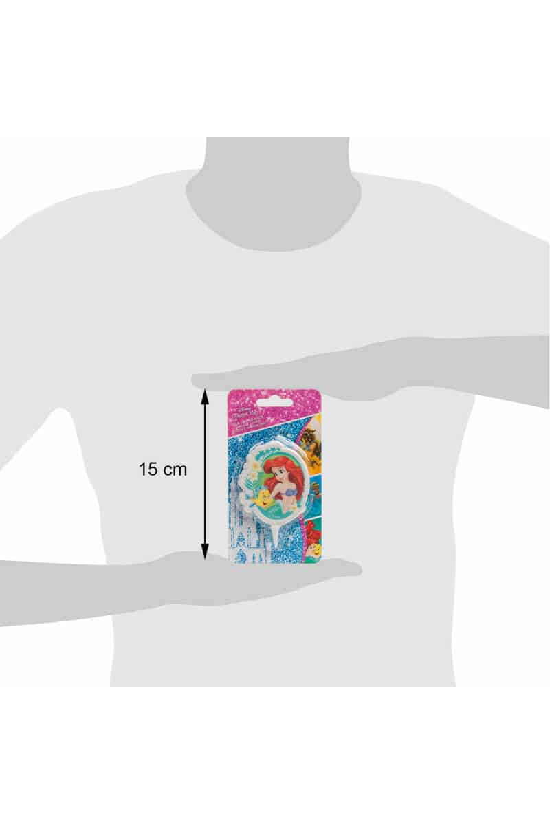 Disney Princess Ariel 2D Birthday Candle - 7.5cm
