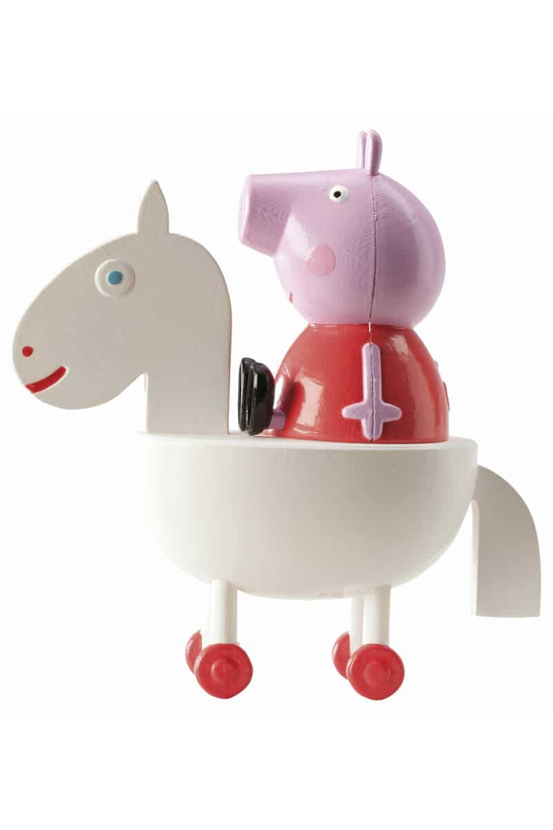 Peppa Pig Horse Riding Cake Topper (212425) - 11cm